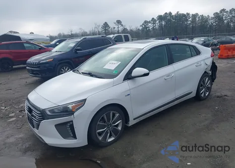 2019 Hyundai Ioniq Hybrid Limited z USA, uszkodzony, nr VIN KMHC85LCXKU124292